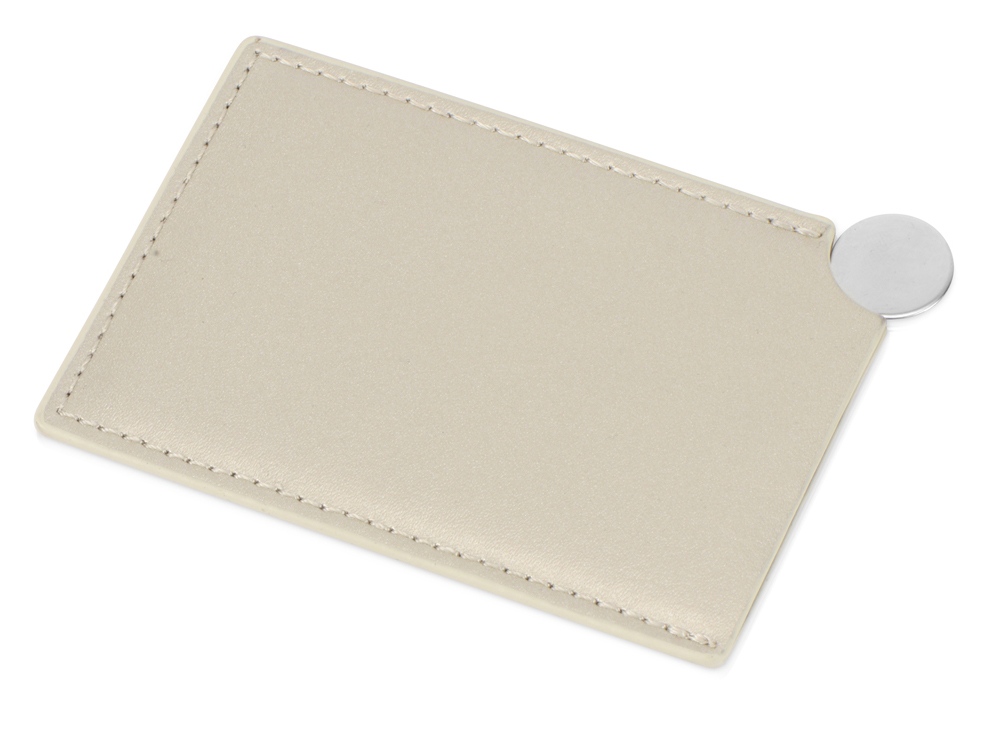 Зеркало в чехле Style, серебристый/бежевый (Р)