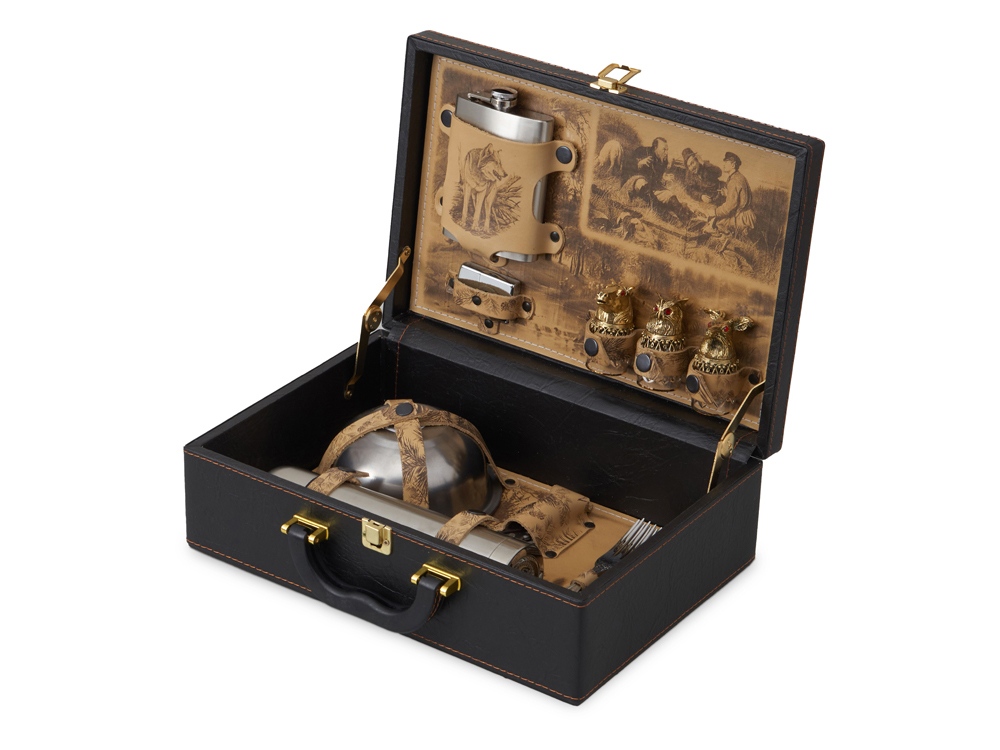 Подарочный набор (темно-коричневый, бежевый)