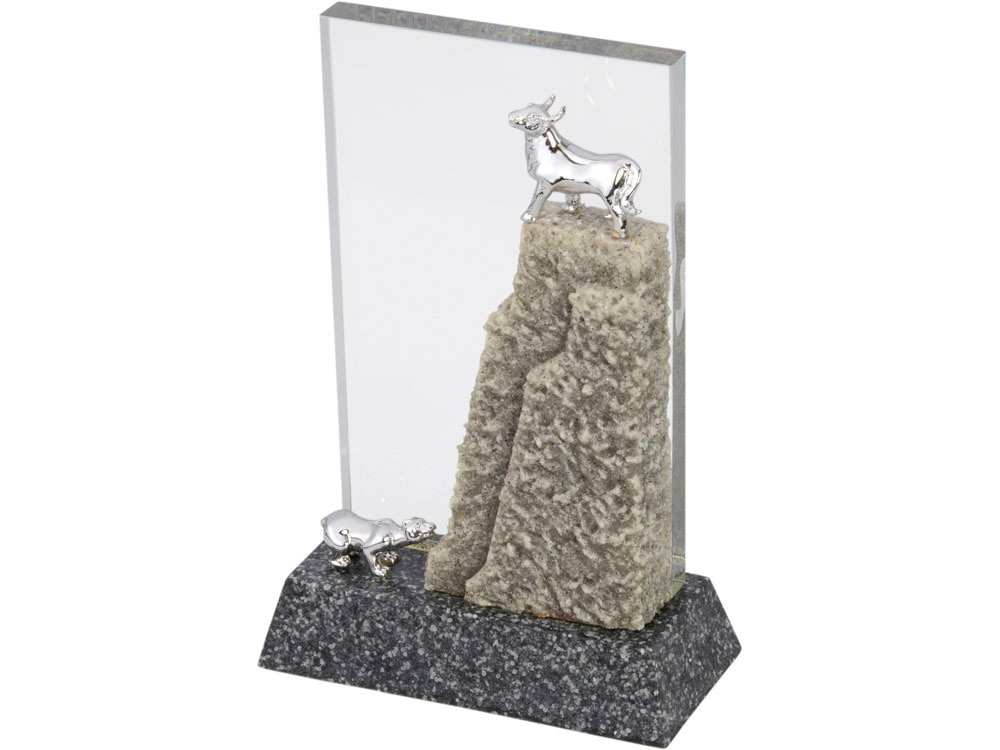 Композиция Биржевые новости (серый, серебристый, прозрачный)