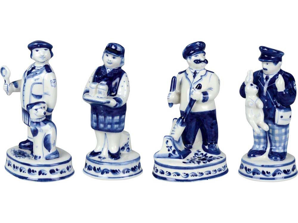 Набор Железнодорожный (белый, синий)