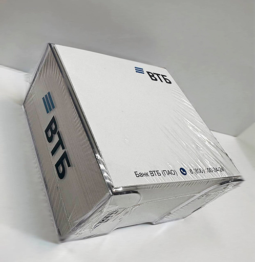 кубарик ВТБ в подставке с логотипом кубарик ВТБ в подставке с логотипом