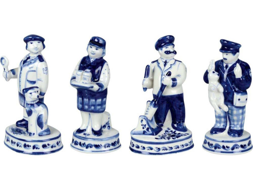 Набор Железнодорожный (белый, синий)