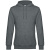 Толстовка с капюшоном унисекс King, темно-серый меланж
